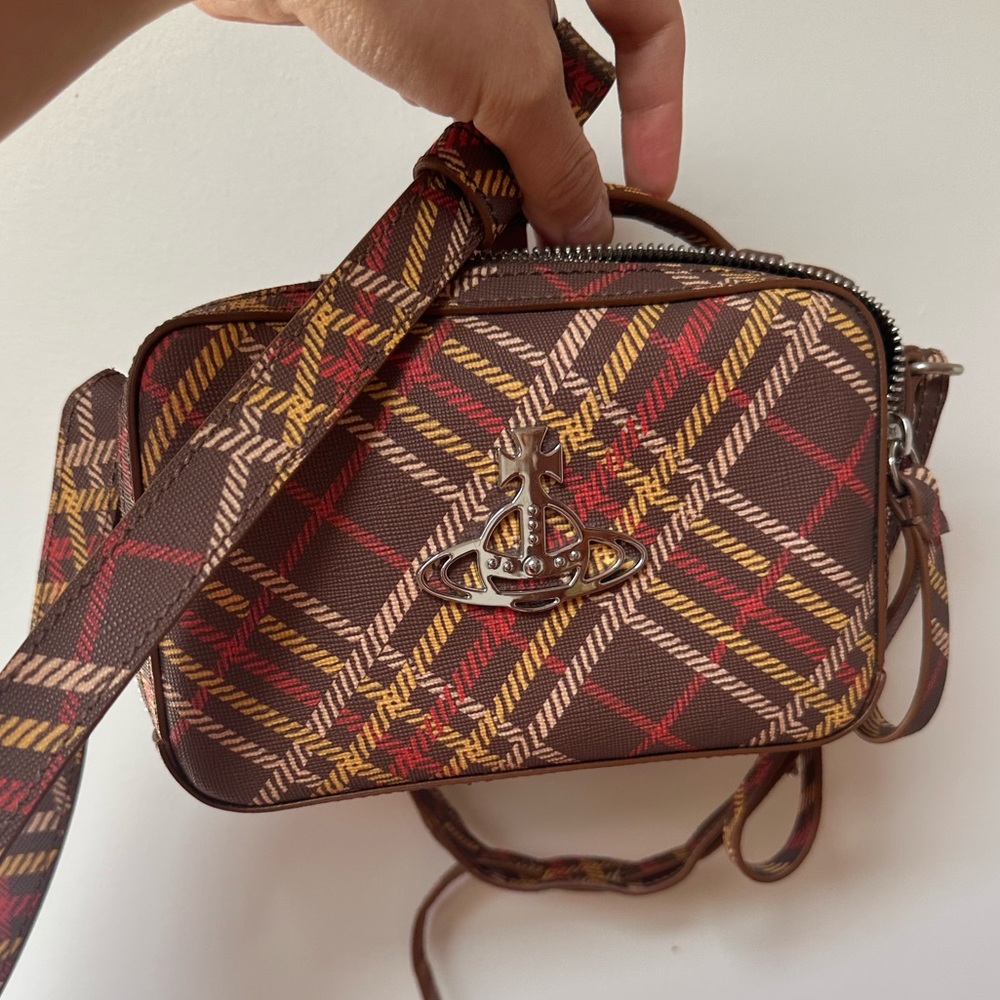 Vivienne Westwood plaid shoulder bag